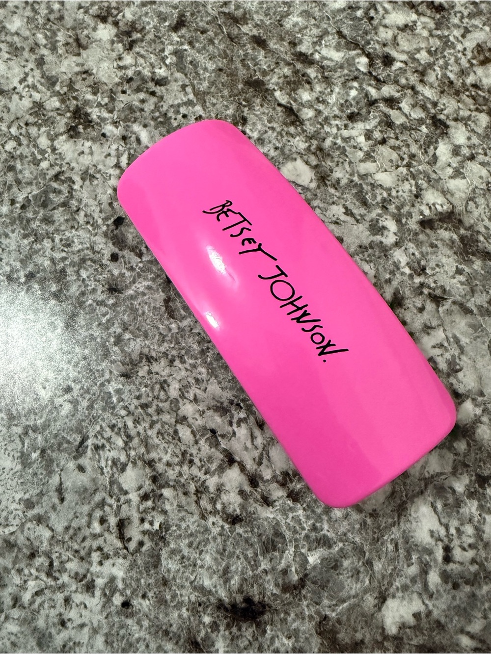 Betsey Johnson Neon Pink Hard Sunglasses Case